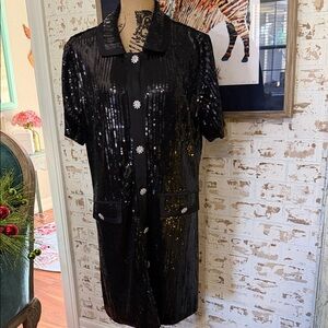 Dolce Cabo Black Sequin Dress